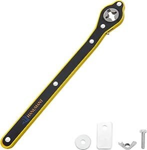 Auto Labor-Saving Jack Ratchet Fixed Square Wrench, Universal 360 Degree Swivel Tire Wheel Jack Ratchet Wrench Scissor Jack, Wrench Jack Lift Speed Handle Tool Car Jack Lug Wrench For Trave