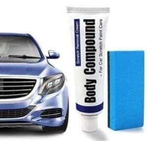 Car Body Scratch Remover and Repair Polishing Wax Kit with Sponge Cream Wax Body Compound Scratch Remover Ideal For Car and Bike Essentials, Moving Supplies (Big)