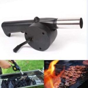 1 Pcs Hand Cranked Portable Blower, Hand Cranked Air Blower, Barbecue Fan Hand-Cranked Air Blower, Hand Crank Bellows, Air Blower Manual Barbecue, for Outdoor Cooking Picnics Camping