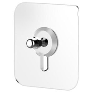 Adhesive Nails Wall Poster Non-Trace Stick Wall Hook, Adhesive Hooks, Heavy Duty Wall Hooks for Hanging, Durable Practical Transparent Strong for Bathroom/Kitchen (Stainless Steel Pk of 6)