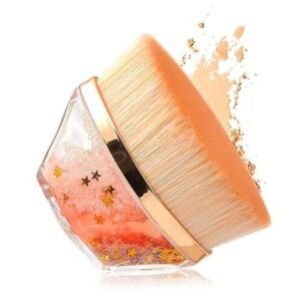 Foundation Makeup Brush, Kabuki Hexagon Face Blush Liquid Powder Foundation Brush for Blending Liquid, Cream or Flawless Powder Cosmetics