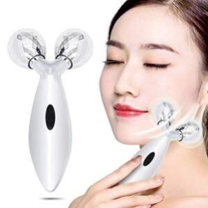 3D Roller Massager for Face and Body | Natural Facial and Body Toning and Contouring with Chrome Balls for Radiant Skin (Body)