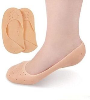 Silicone Moisturizing Heel Socks | For Dry, Cracked Heels, Rough Skin, Dead Skin, Calluses Remover | For Both Men & Women | Full Length, Small Size – 1 Pair