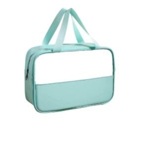 Cosmetic Makeup Organizer Toiletry Bag Grooming Kit Pouch Portable Organizer Case Carry Water Proof Pouch for Women and Men with Zipper (Large, Green)