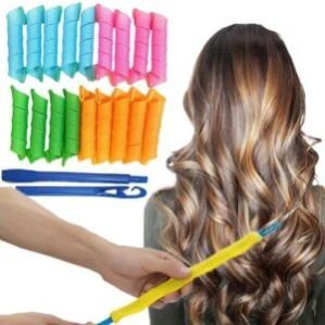 7 Pcs Magic Hair Roller/Hair Curling Roller/Hair Curler/Hair Strips Roller/Sprila Hair Curling Roller/No Heat Roller/Heatless Curling Roller For Girls And Woman Pack Of 1