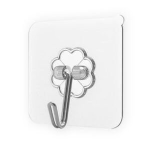 10 Pieces Self Adhesive Heavy Duty J Wall Hook No Drilling Installation for Use Inside Home & Kitchen