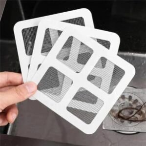 Disposable Shower Drain Cover Hair Catcher Shower Drain Mesh Stickers, Bathroom, Laundry, Bathtub, Kitchen Shower Drain Floor Sink Strainer Filter Mesh