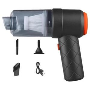 3IN1 Portable Car Vacuum Cleaner with Blower | USB Rechargeable Wireless Handheld Car Vacuum Cleaner Traveling, Camping Reusable,Portable,Rechargeable (Vacuum with Blower)(Multy)