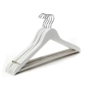 Wooden White Hanger Cloth Hanger,Shirt Hanger,Coat Hanger,Saree Hanger