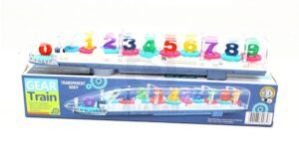 Toy Kid Musical Train Toy 360 Degree Rotating Plastic Transparent Train with 3D Light & Sound Effects, Concept Gear Train Plastic for Kids