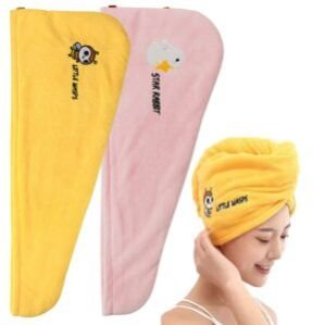 Hair Towel Wrap Absorbent Towel Hair-Drying Bathrobe Magic Hair Warp Towel Super Quick-Drying Microfiber Bath Towel Hair Dry Cap Salon Towel (Multicolor)