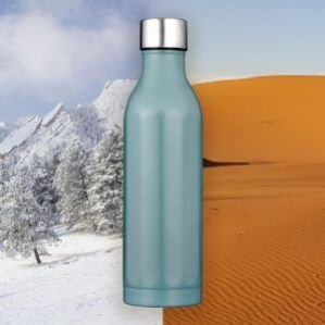 Water Bottle, Stainless Steel Bottle with Double Wall Vacuum Insulation, 20 Hours Hot & Cold Bottle (Dusty Green)