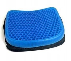 Egg Gel Seat Cushion, Breathable Gel Cushion Chair Pads with Non-Slip Cover for Home Office Car Wheelchair, Honeycomb Design As Seen On TV-1PCS