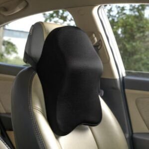 Car Neck Rest Pillows, Memory Foam Support Pillow with Washable Mesh Fabric Cover for Comfortable Driving, Relieves Muscle Tension