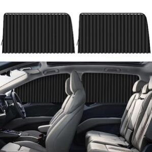 4 Pcs Curtain for Car Window | Heat & Sunshade Protection | Car Windshield Sun Shade Visor | Car Accessories Privacy Curtain Universal Fit Magnetic Car Side Window