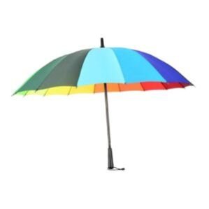 Long Handle Umbrella Rain Umbrellas Travel Umbrella Lightweight for Climbing Colorful