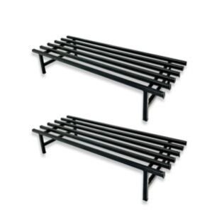 Elevate Square Tube Plant Stand (Black, Set of 2) | Heavy Duty Iron Pot Stand for Balcony, Home Decor, Indoor & Outdoor, Use plant stand supports up to 250kgs (Black)