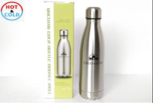 Water Bottle Stainless Steel Double Walled Vacuum Insulated Keeps Water Hot & Cold for Long