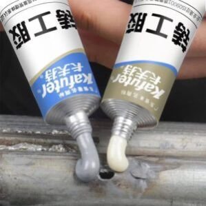 50GM Magic Metal Mending, Cold Weld Metal Repair Paste Adhesive Gel, Ab Strong Glue Universal Metal Plastic Weld Repair Glue Aluminum, Chrome, Stainless Steel 25 Gms (25 Gms A + 25 Gms B)